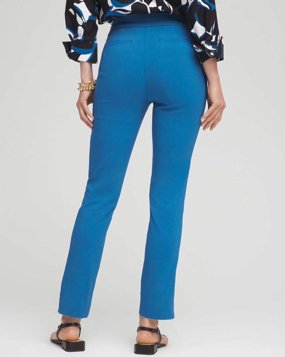 Brigitte Rivet Slit Ankle Pants