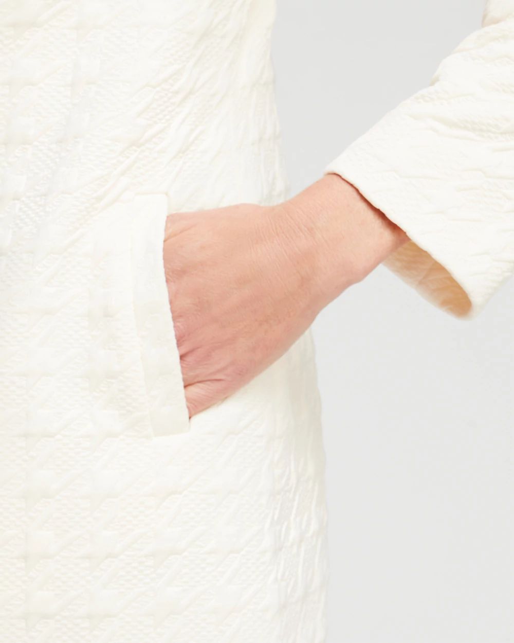 Ponte Knit Jacquard Topper