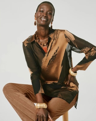 Travelers™ Sheer Burnout Shirt