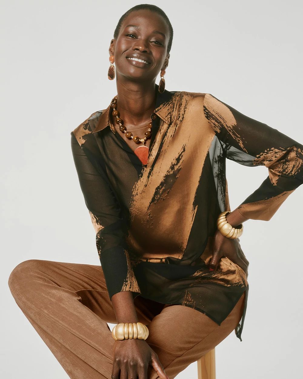 Travelers™ Sheer Burnout Shirt