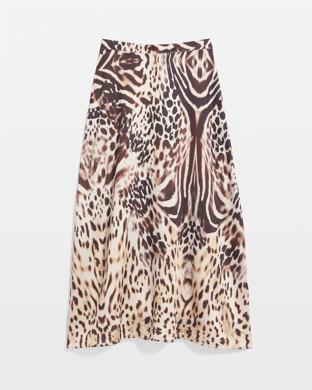 Bengal Marks Faux Satin Skirt