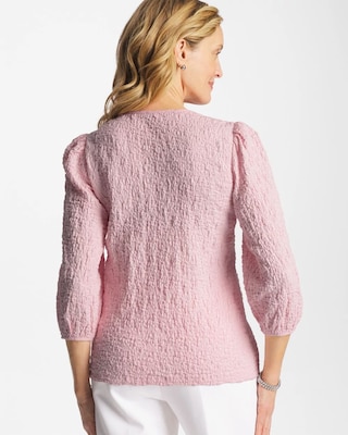 Textured Feminine Tee click to view larger image.