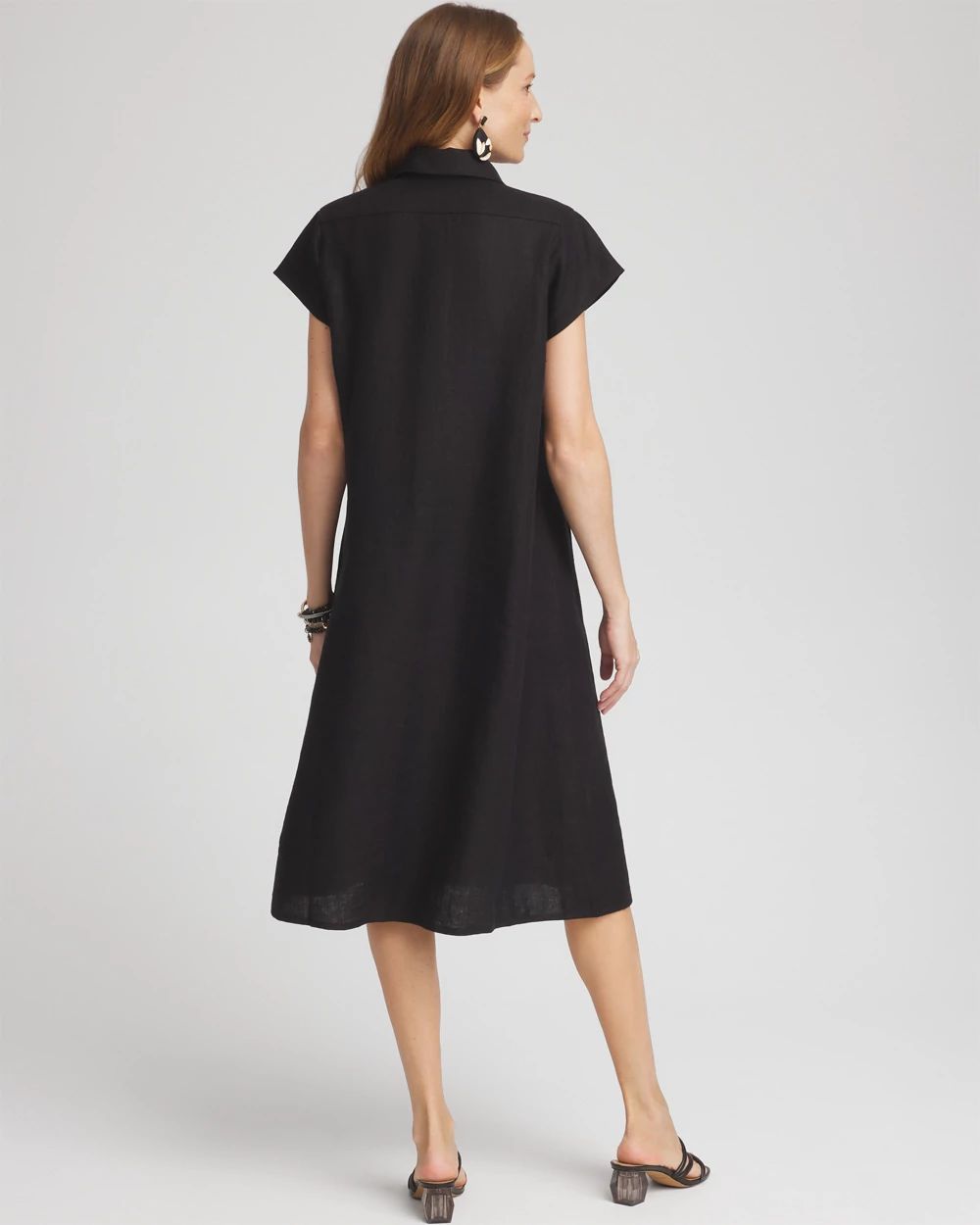 Linen Popover Sheath Dress