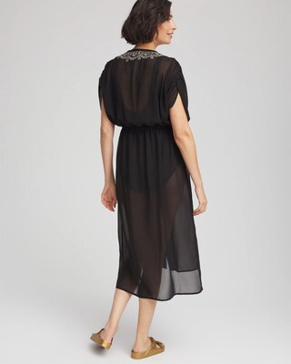 Miraclesuit® Beach Embroidered Long Kimono click to view larger image.