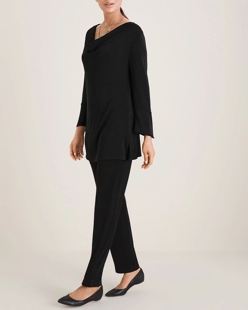 Travelers Classic Drape-Neck Top