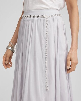 Silvertone Pebble Chain Belt click to view larger image.