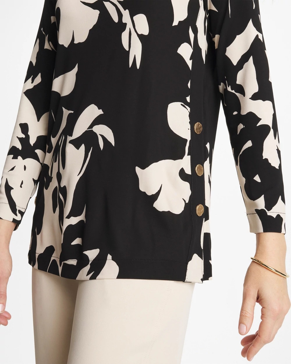 Blossom Matte Jersey Button Tunic