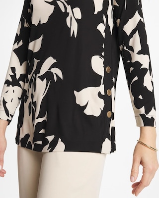 Blossom Matte Jersey Button Tunic click to view larger image.