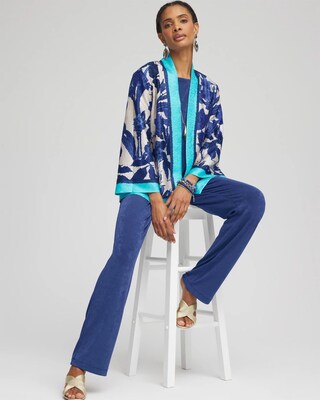 Travelers™ Collection Reversible Floral Crushed Jacket click to view larger image.
