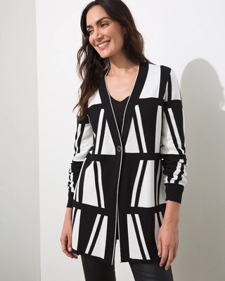 Black and White Cardigan