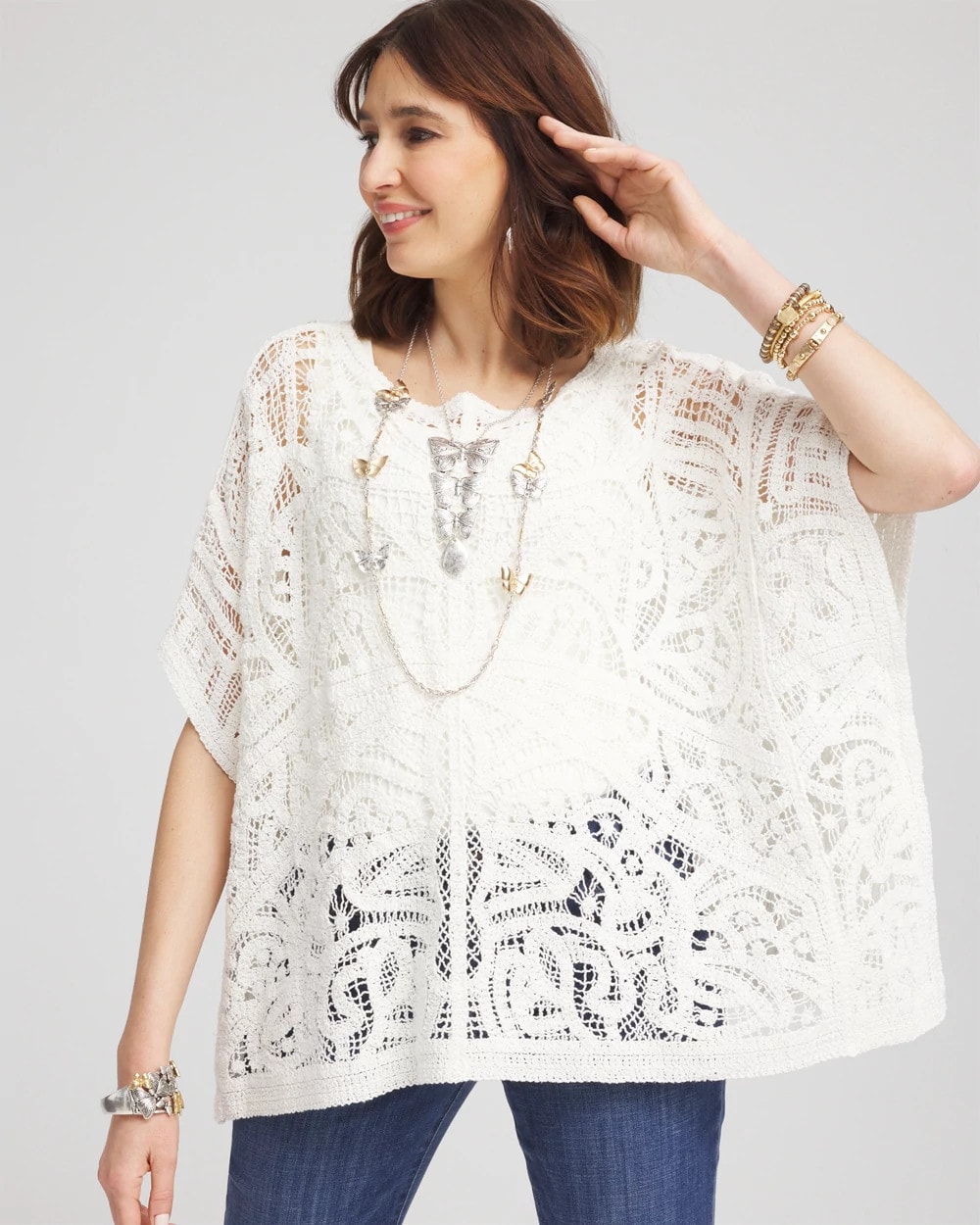 Crochet Lace Poncho