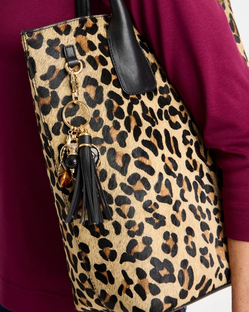 Animal Print Bag Charm click to view larger image.