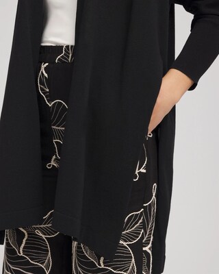 Long & Tie-Front Cardigan click to view larger image.