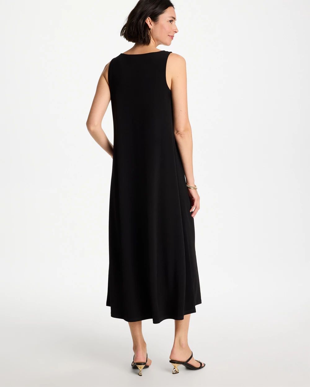 Travelers™ Knit Buckle Maxi Dress click to view larger image.