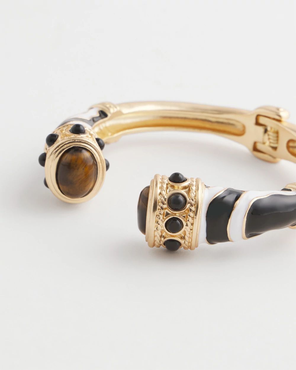 Zebra Hinge Cuff Bracelet click to view larger image.