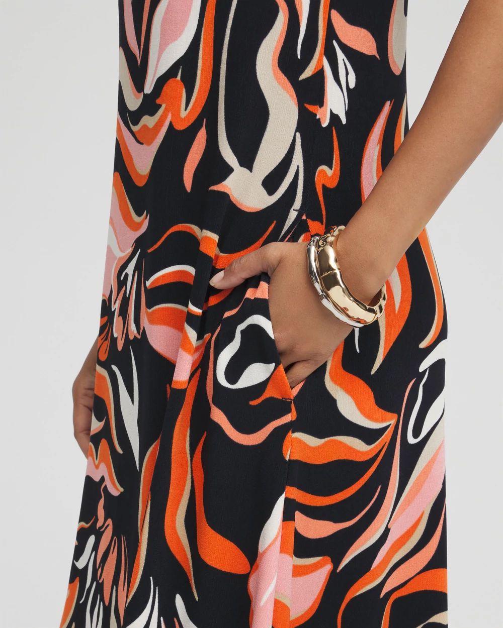 Travelers™ Floral V-Back Maxi Dress