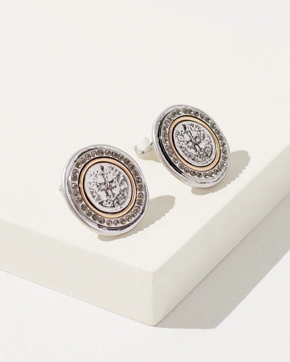 Button Clip-on Earrings