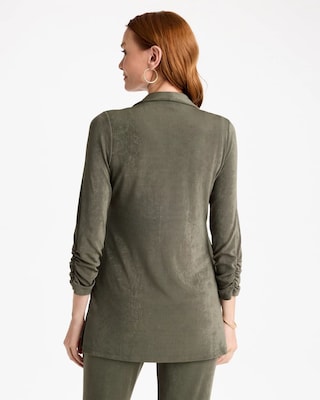 Travelers™ Collection Ruched Elbow Sleeve Jacket click to view larger image.