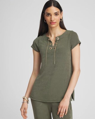 Travelers™ Lace Up Top