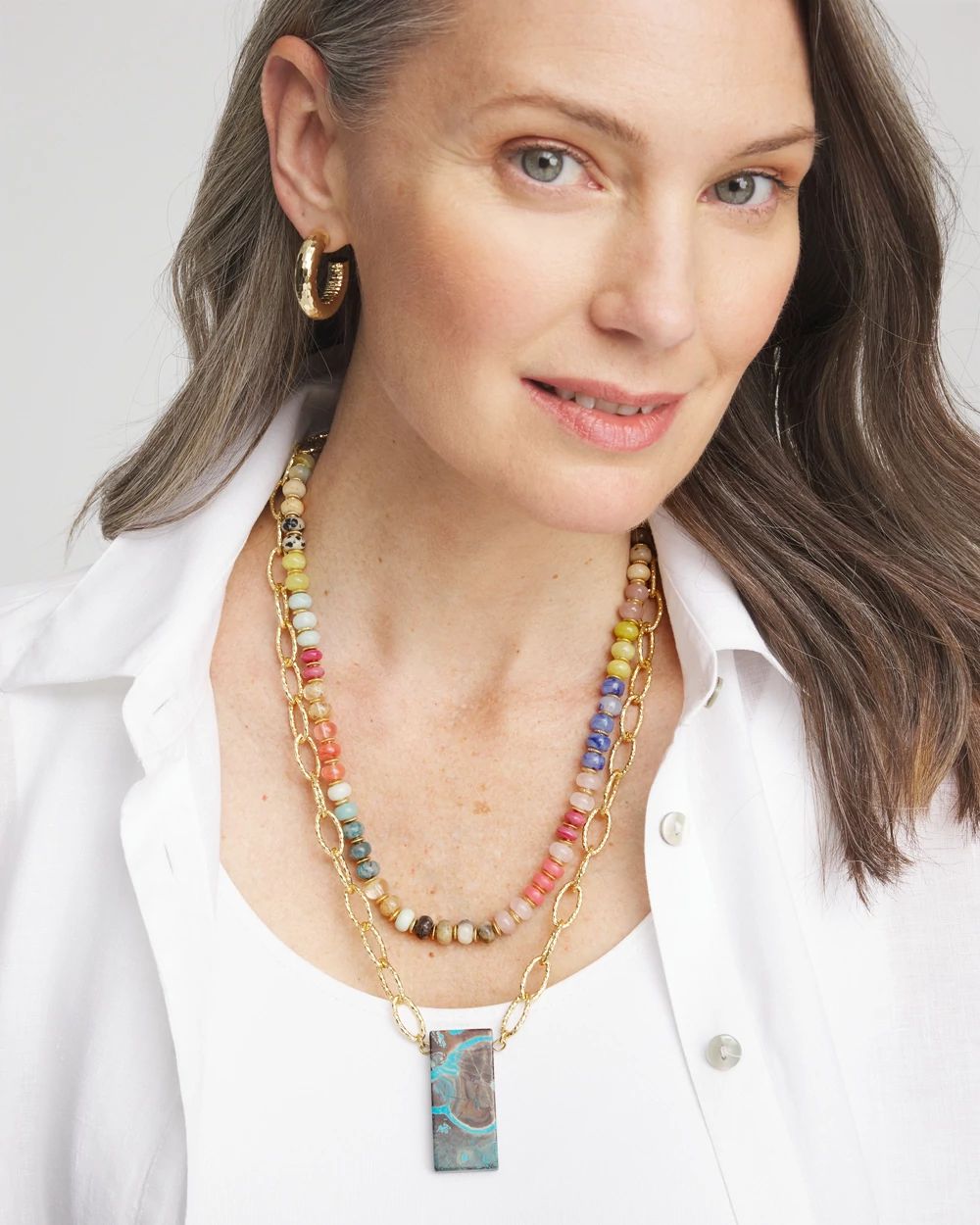 Convertible Multi-Stone Necklace