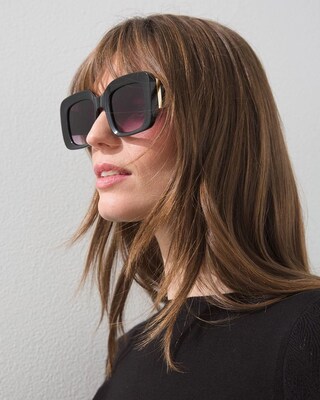 Square Black Sunglasses
