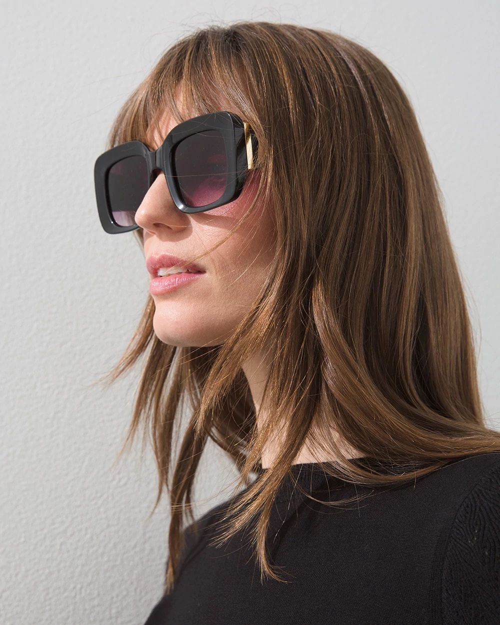 Square Black Sunglasses