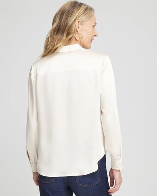 Stretch Satin Blouse