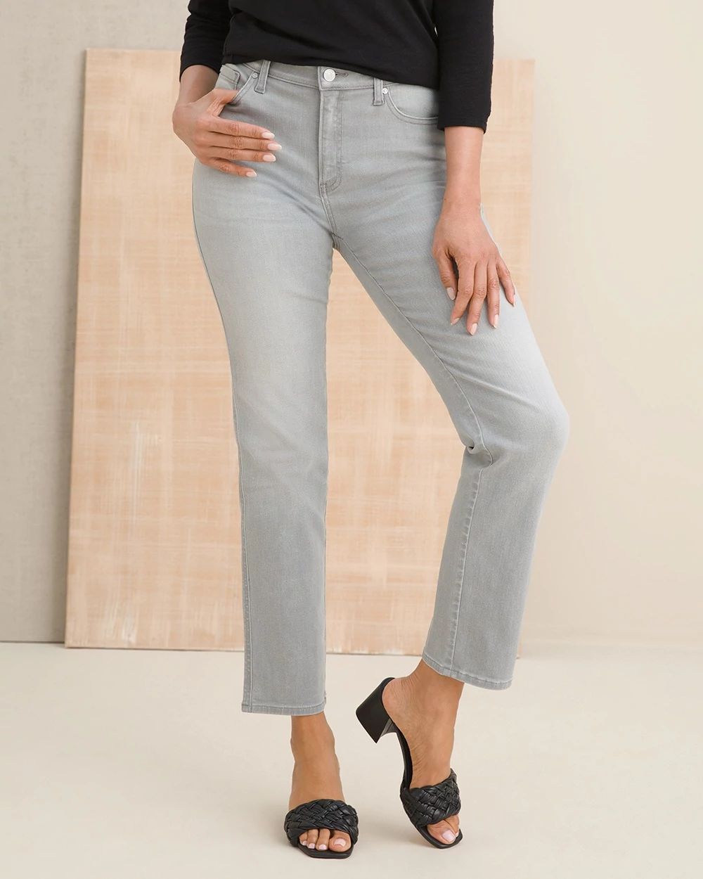 DefineMe Denim Straight Ankle Jeans