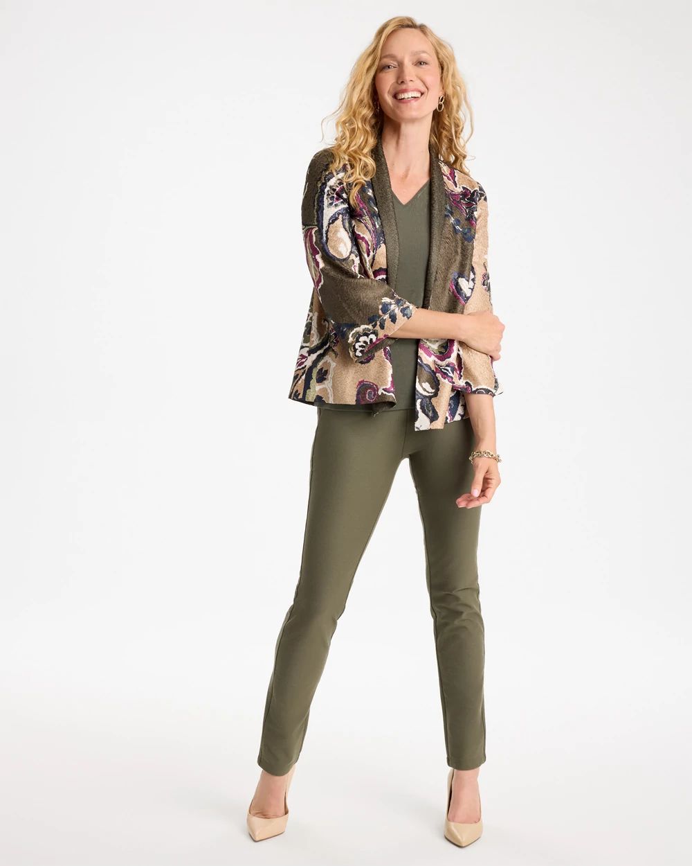 Travelers™ Collection Crepe Ankle Pants