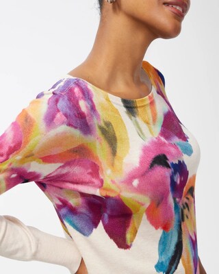 Floral Pullover Sweater