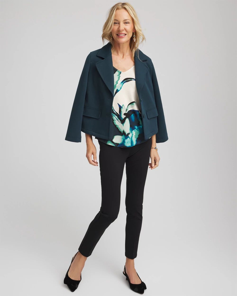 Ella Glacier V-Neck Pullover click to view larger image.