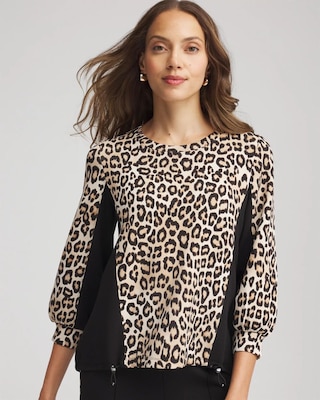 Zenergy® Scuba Animal-Print Bungee Top