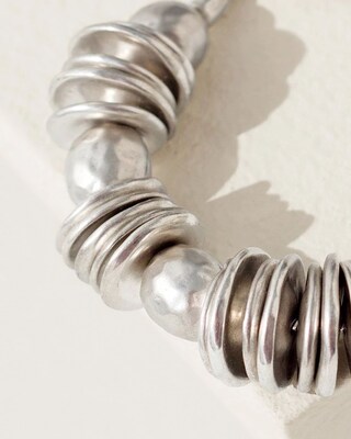 Disc and Bead Clasp Bracelet