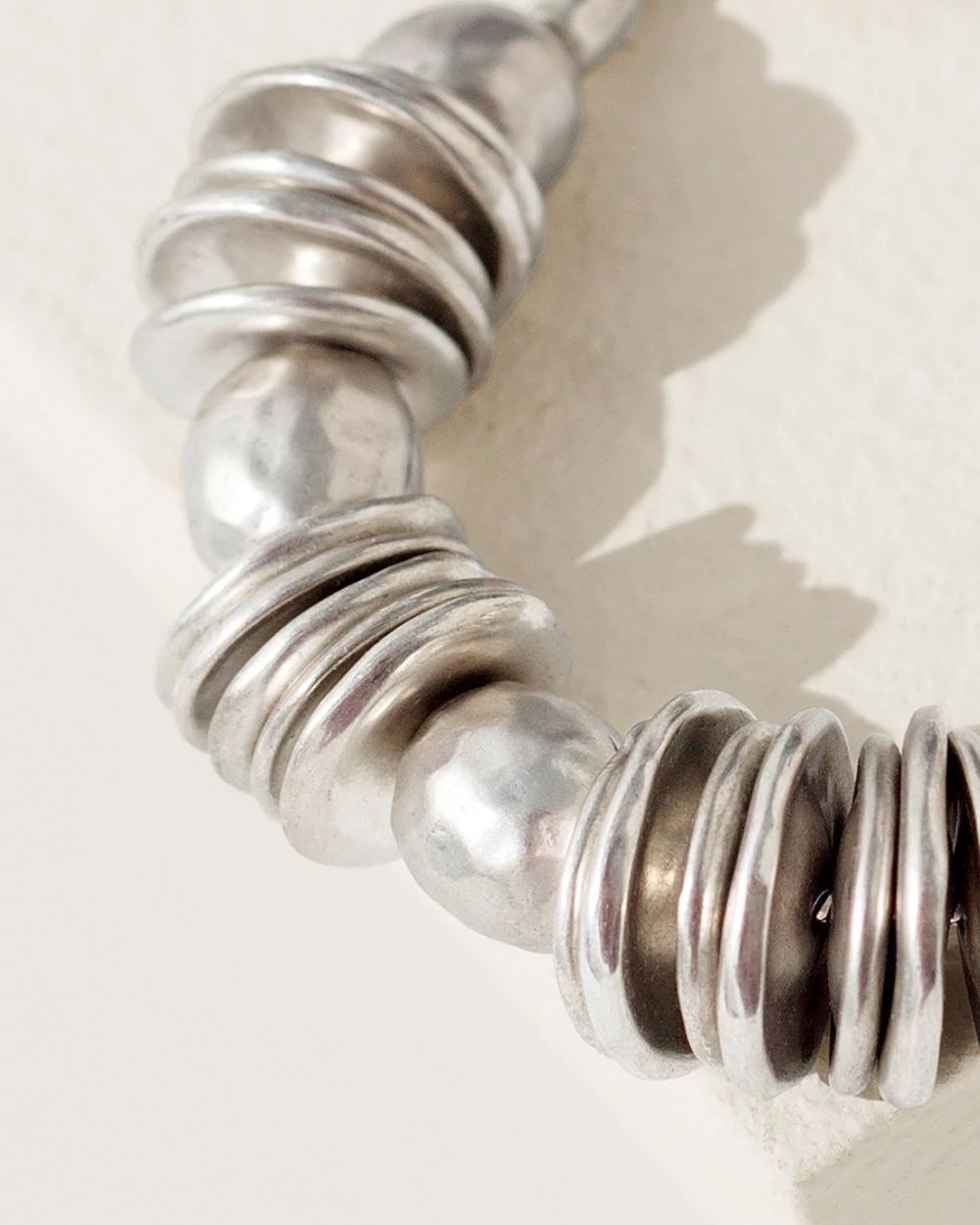 Disc and Bead Clasp Bracelet