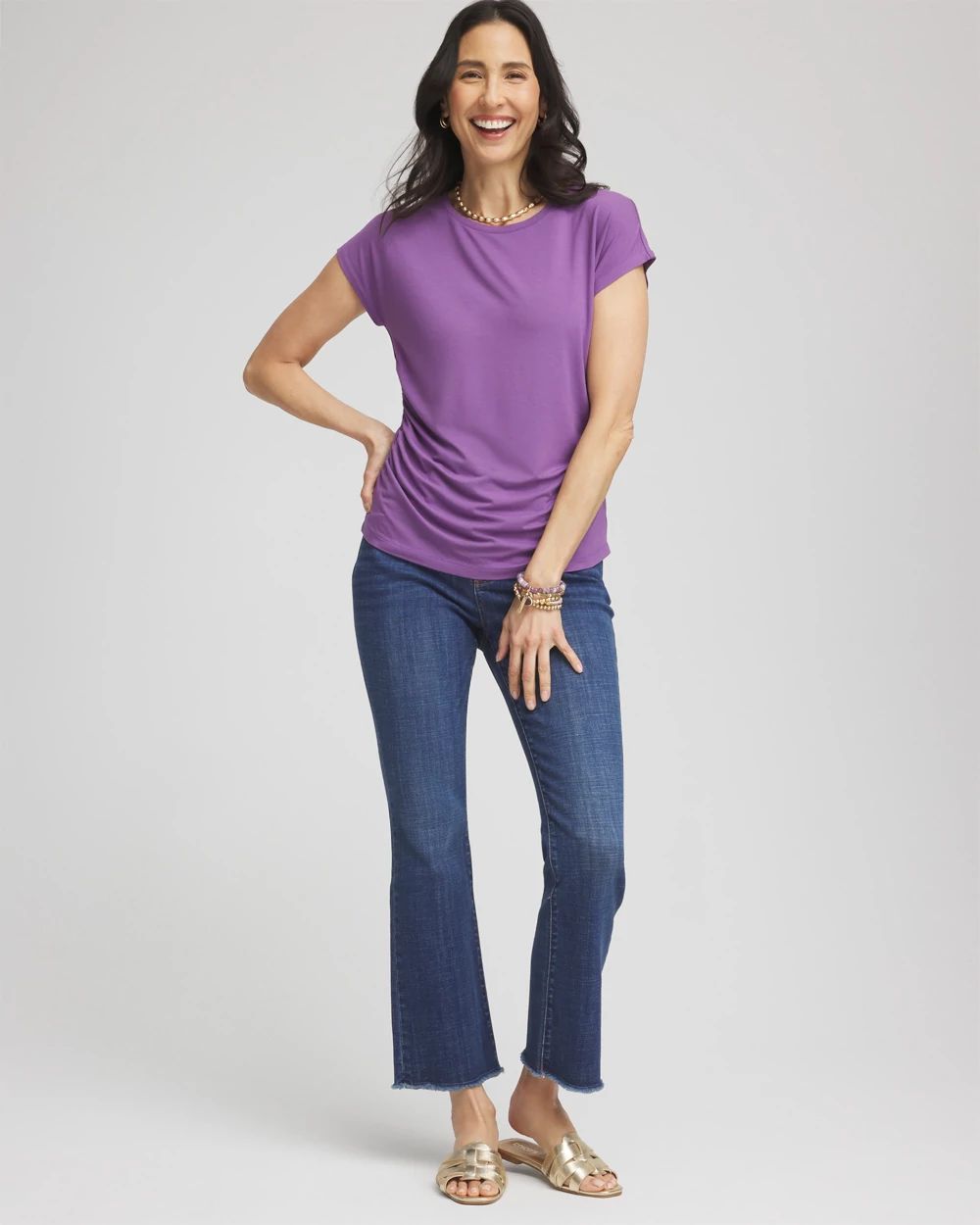 Cap Sleeve Dolman Tee click to view larger image.