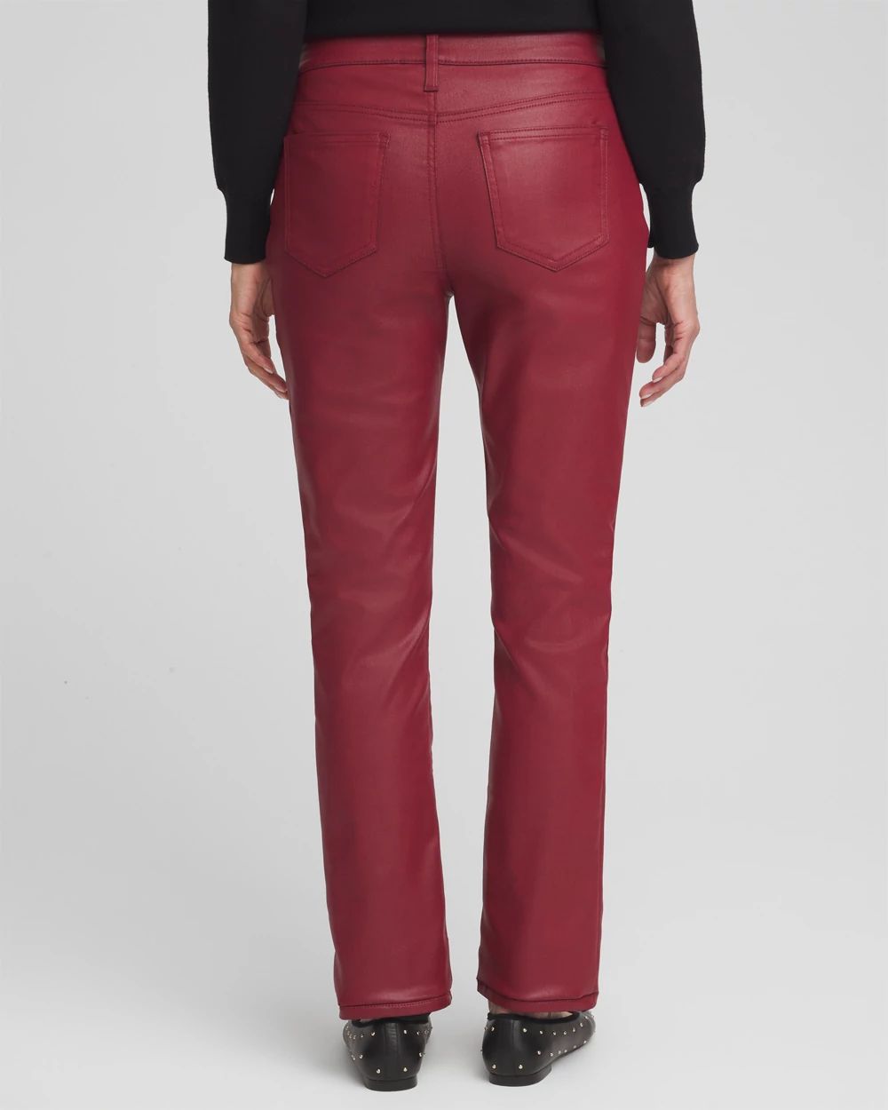 Girlfriend Coated Slim Leg  Jeans