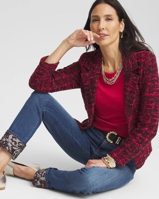 3/4 Sleeve Bateau Neck Tee click to view larger image.