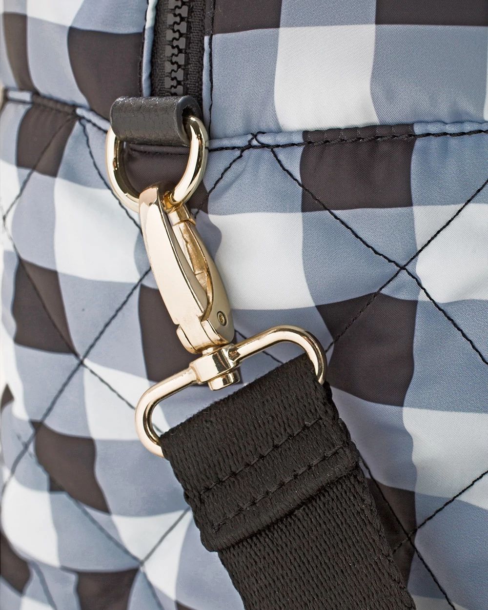 Gingham Weekender Travel Bag