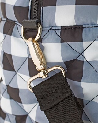 Gingham Weekender Travel Bag