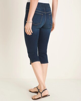 Pull-On Denim Capris