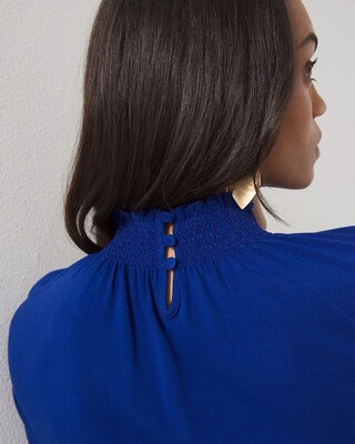Touch of Cool Gathered Neck Top