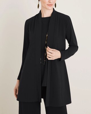 Easy Chic Drape-Front Jacket