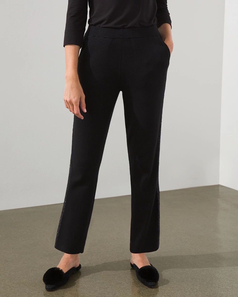 Zenergy Cotton-Cashmere Sequin Pants