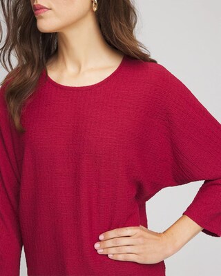 Textured Tapered-Hem Top click to view larger image.