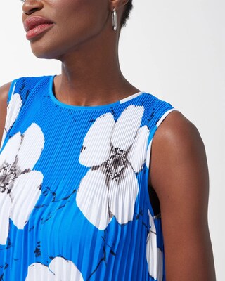 Black Label Georgette Floral Pleated Dress