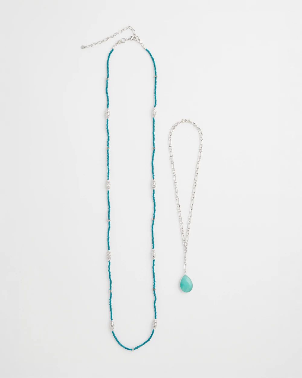 Convertible Filigree Beaded Pendant Necklace