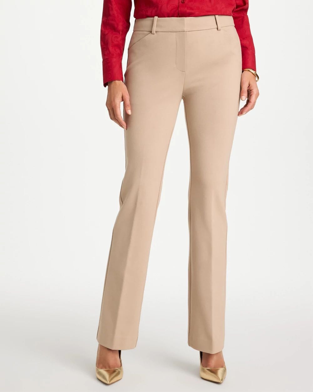 Emme Slim Bootcut Ponte Pants click to view larger image.