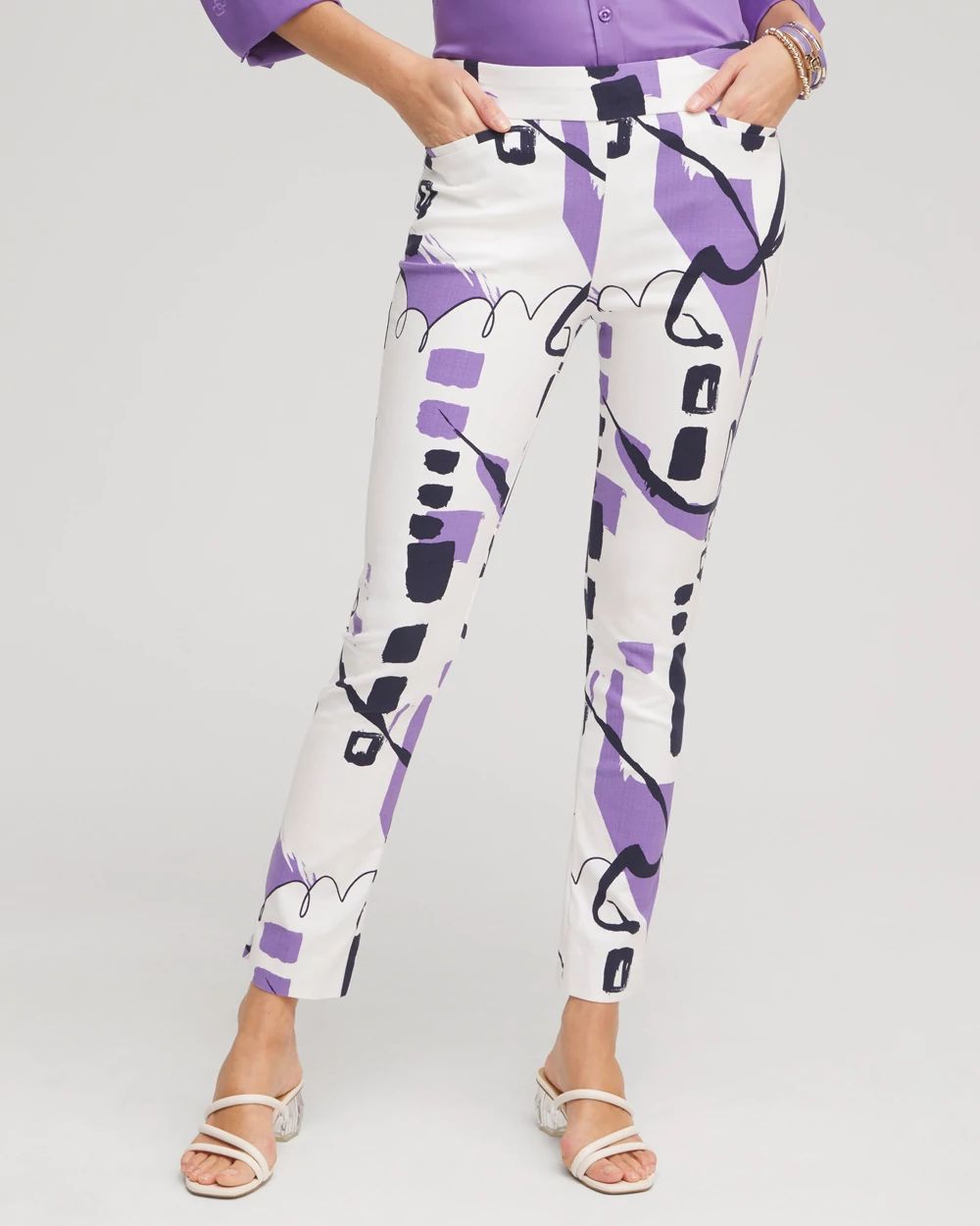 Brigitte Abstract Ankle Pants