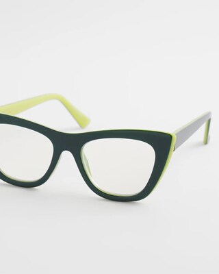 Jasper Colorblock Cateye Readers