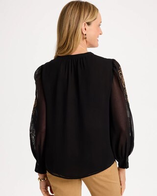Embroidered Georgette Blouse click to view larger image.